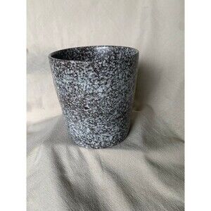 Vase 7" Chocolate Brown Specked Tierra by Circa - Minimalist Retro 60’s EUC